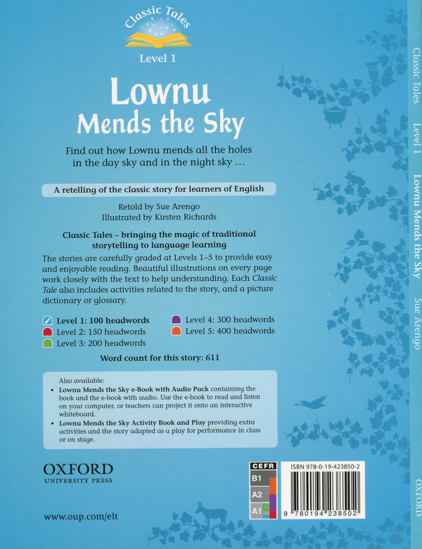Паперова книга «Classic Tales. Second Edition. Level 1. Lownu Mends the Sky», автор Сью Аренго - фото №1