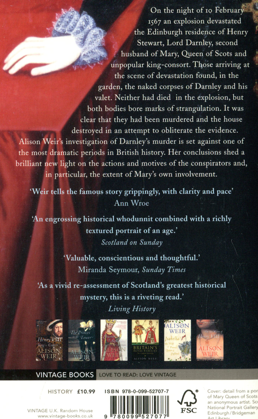 Паперова книга «Mary Queen of Scots. And the Murder of Lord Darnley», автор Елісон Уейр - фото №1