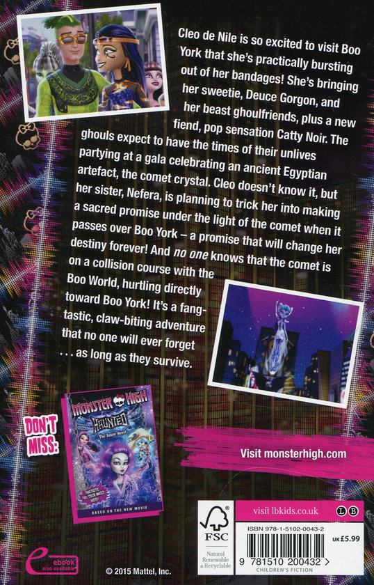 Паперова книга «Monster High: Boo York, Boo York: The Junior Novel», автор Пердіта Фінн - фото №1