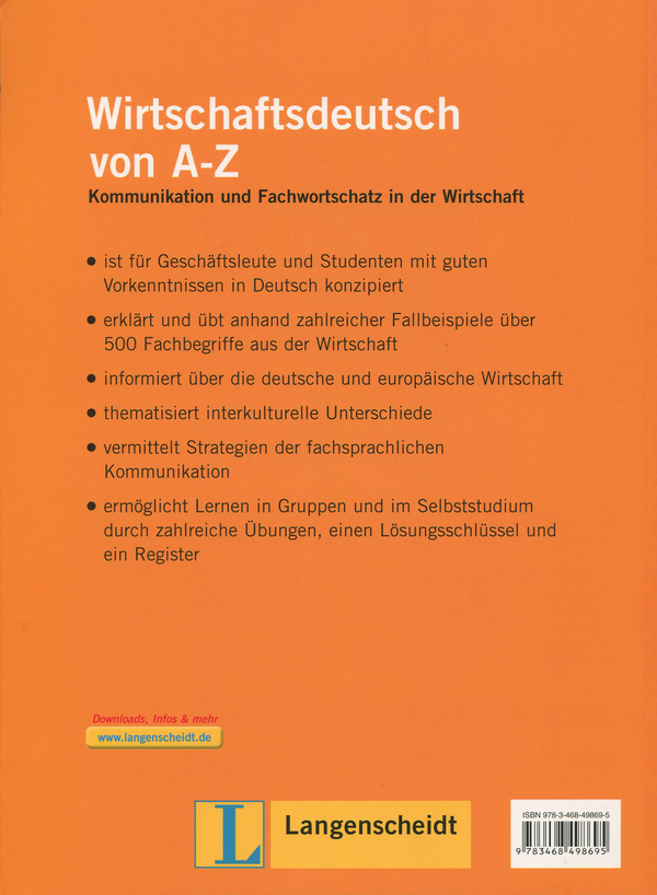 Бумажная книга «Wirtschaftsdeutsch von A-Z» - фото №1