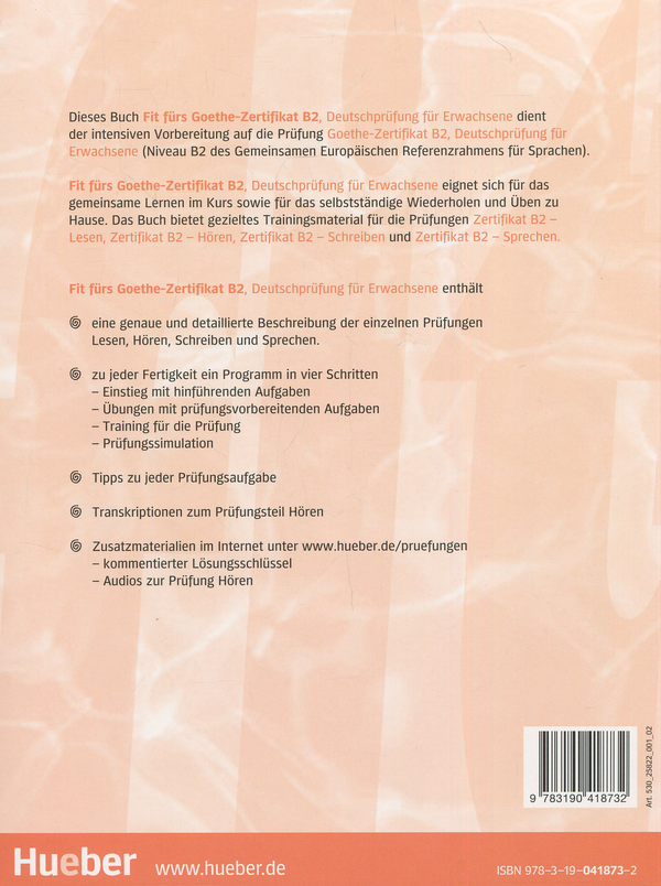Бумажная книга «Fit fürs Goethe-Zertifikat B2 Übungsbuch mit Audios online», авторов Фрауке ван дер Верфф, Хайде Штибелер - фото №1
