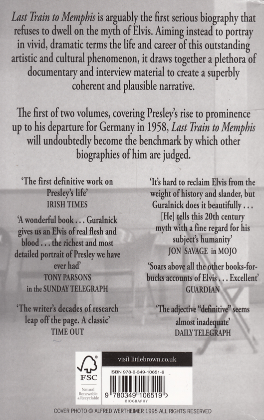 Бумажная книга «Last Train to Memphis: The Rise of Elvis Presley», автор Питер Гуральник - фото №1