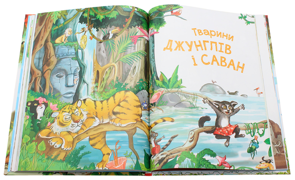 Бумажная книга «У лісі, на морі, у джунглях і в полі. Історії про тварин», автор Эрика Де Пьери - фото №1