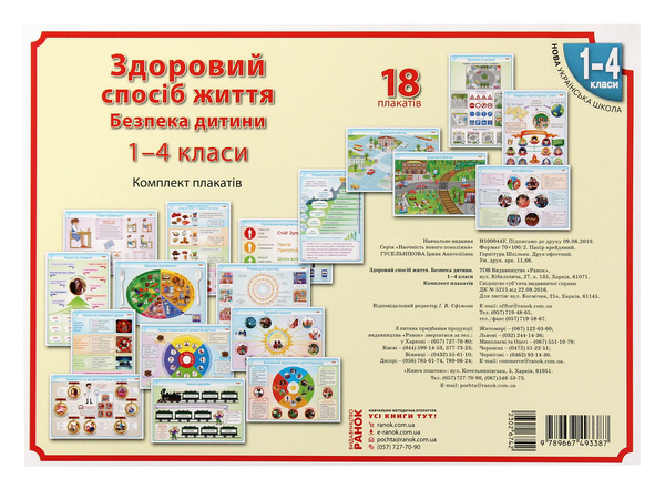 Здоровий спосіб життя. Безпека дитини. 1-4 класи. Комплект...