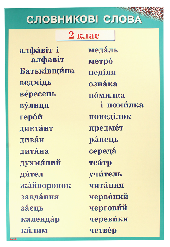 Бумажная книга «Комплект плакатів для 1-2 класів», авторов Ольга Таглина, Елена Чекина, Галина Иванова, Инна Ефимова, Ксения Шевченко, Галина Щербак - фото №1
