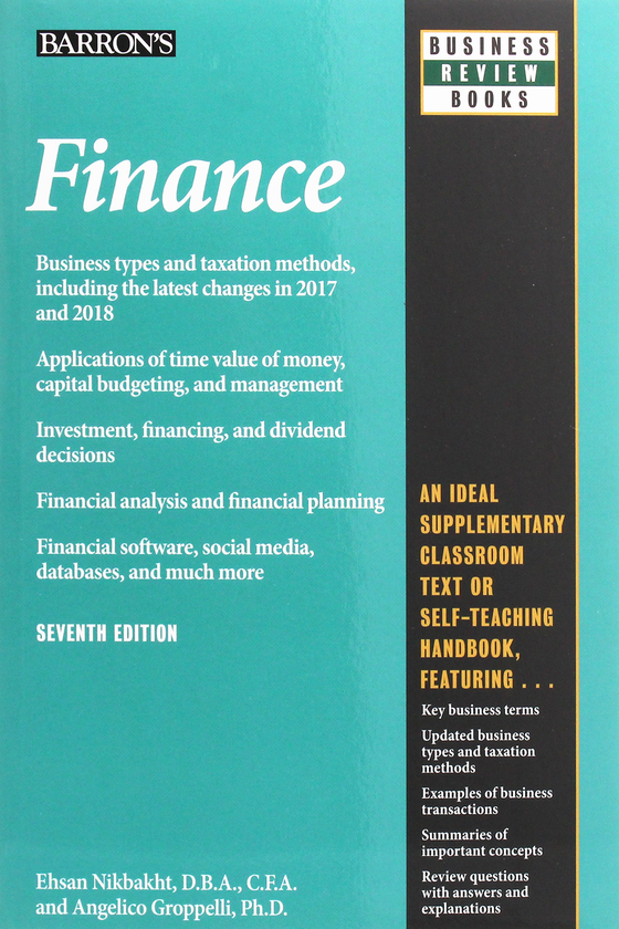 Бумажная книга «Finance», авторов Анжелико Гроппелли, Эсан Никбахт - фото №1