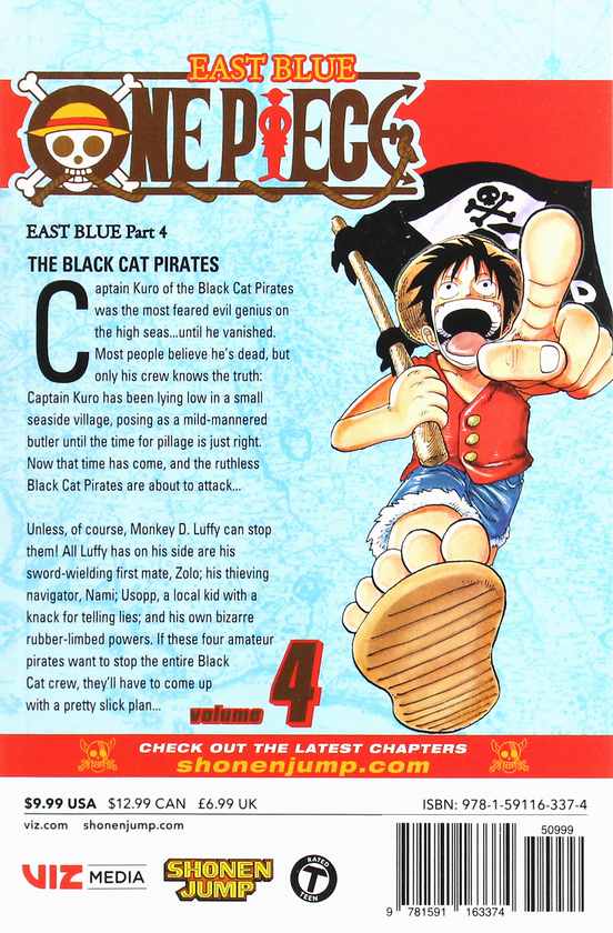 Паперова книга «One Piece. Volume 4», автор Еїтіро Ода - фото №1