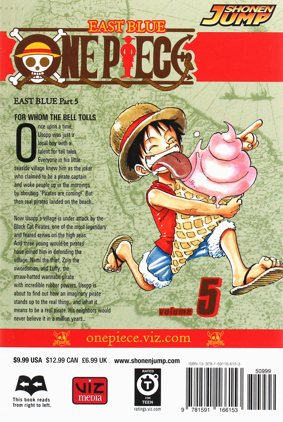 Паперова книга «One Piece. Volume 5», автор Еїтіро Ода - фото №1