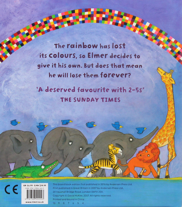 Паперова книга «Elmer and the Rainbow», автор Девід Маккі - фото №1