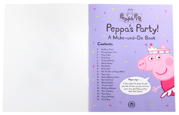 Паперова книга «Peppa Pig. Peppa’s Party. A Make-and-Do Book», автор Сью Ніколсон - фото №1