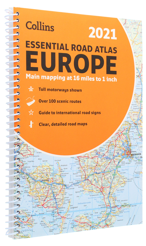 Паперова книга «2021 Collins Essential Road Atlas Europe» - фото №1
