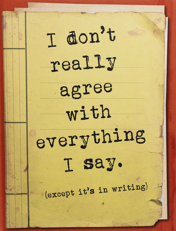 Паперова книга «I Don't Really Agree with Everything I Say» - фото №1