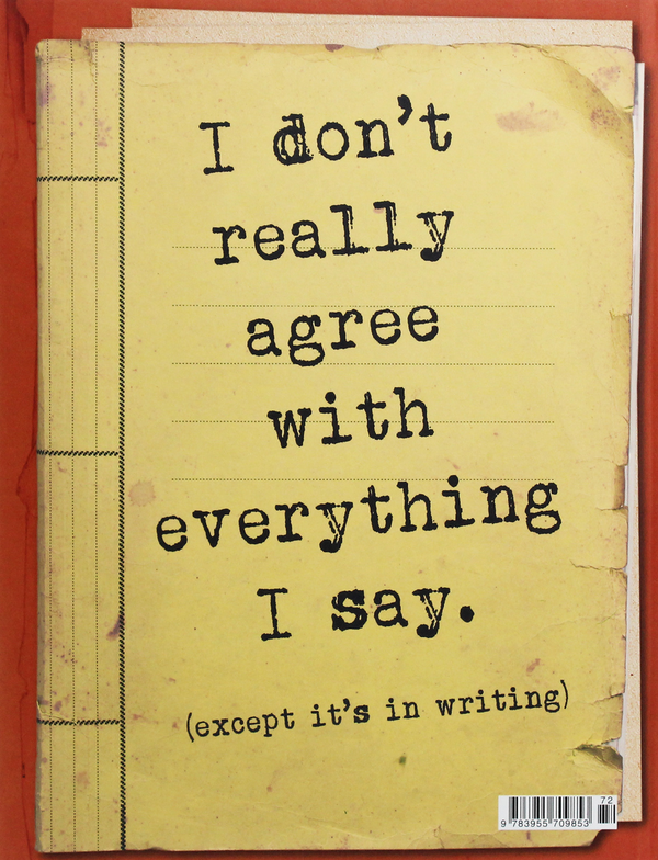 Паперова книга «I Don't Really Agree with Everything I Say» - фото №1
