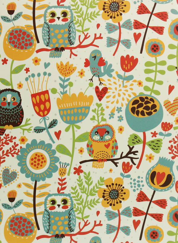 Бумажная книга «Owls Patterns» - фото №1