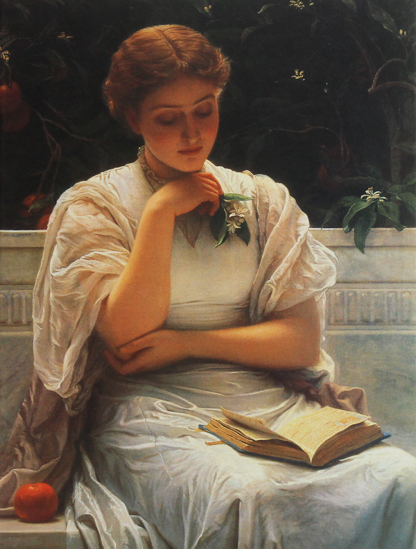 Бумажная книга «Charles Edward Perugini - Girl Reading» - фото №1