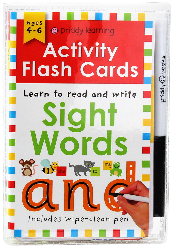 Бумажная книга «Activity Flash Cards Sight Words (+ with a wipe clean pen)», автор Роджер Придди - фото №1