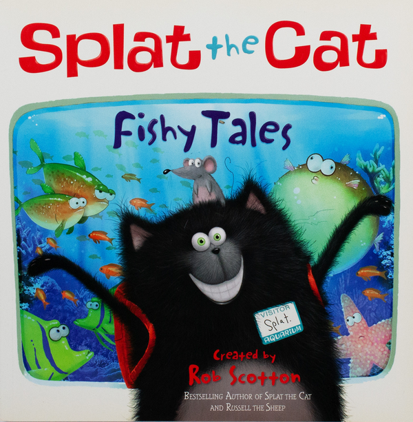 Паперова книга «Splat the Cat. Fishy Tales», автор Роб Скоттон - фото №1