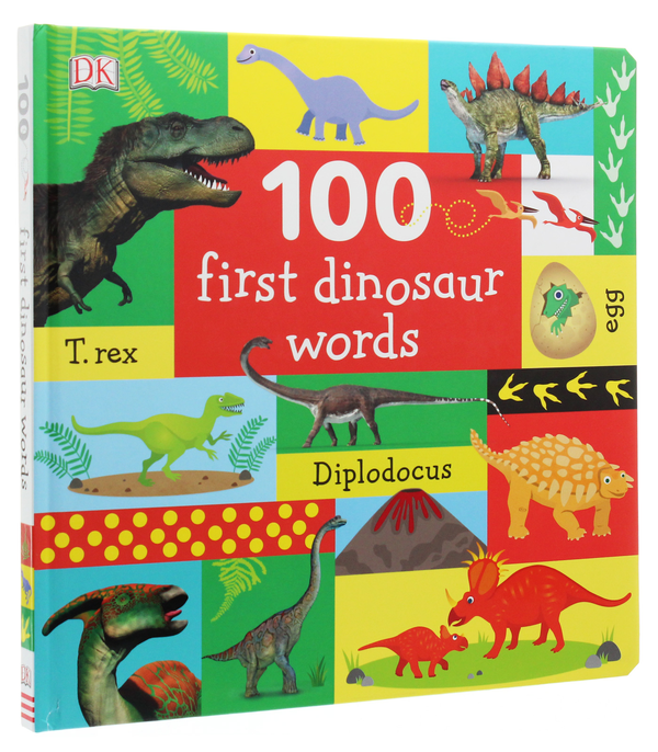 Паперова книга «100 First Dinosaur Words», автор Доун Сіретт - фото №1