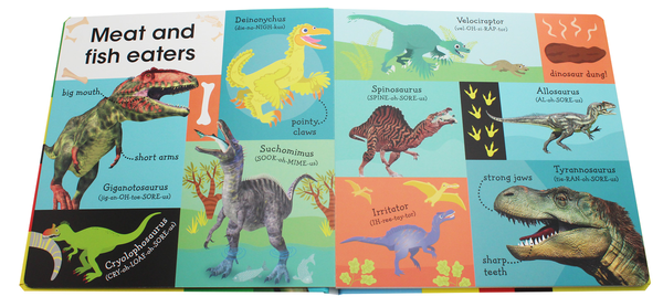Паперова книга «100 First Dinosaur Words», автор Доун Сіретт - фото №1