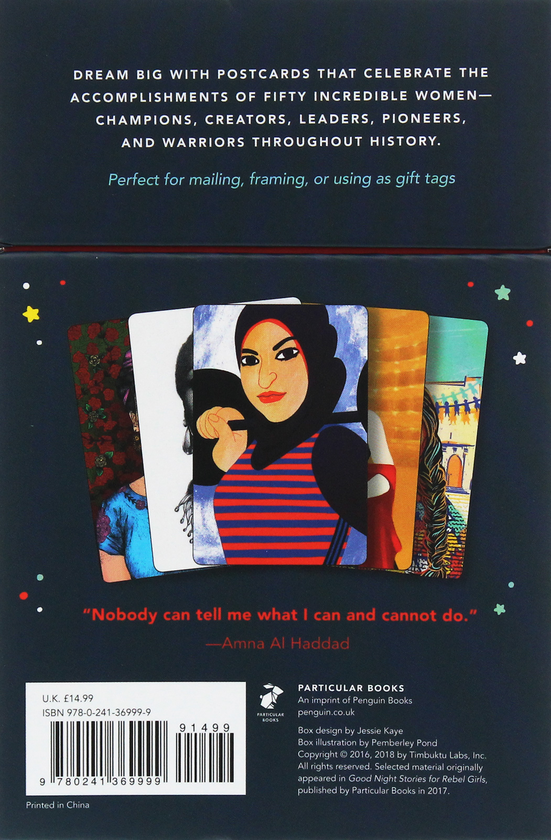 Паперова книга «Good Night Stories for Rebel Girls: 50 Postcards», автор Елена Фавіллі - фото №1