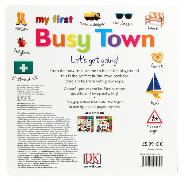 Паперова книга «My First Busy Town. Let's Get Going!», автор Вайолет Пето - фото №1
