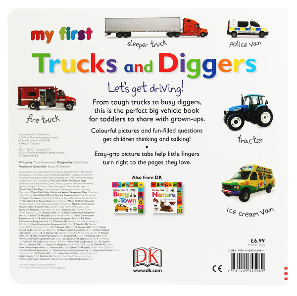 Бумажная книга «My First Trucks and Diggers. Let's Get Driving!», автор Мэри Гринвуд - фото №1