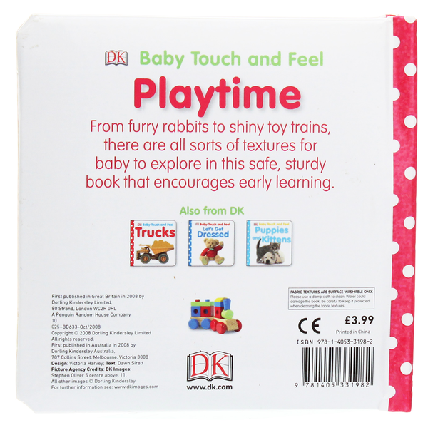 Паперова книга «Baby Touch and Feel. Playtime» - фото №1