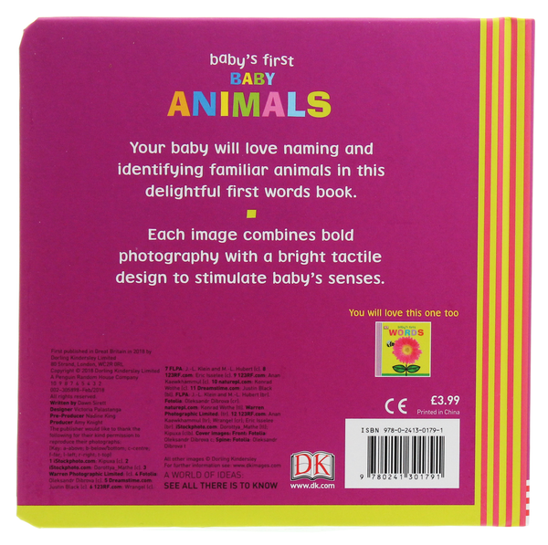 Бумажная книга «Baby's First Baby Animals», автор Доун Сиретт - фото №1