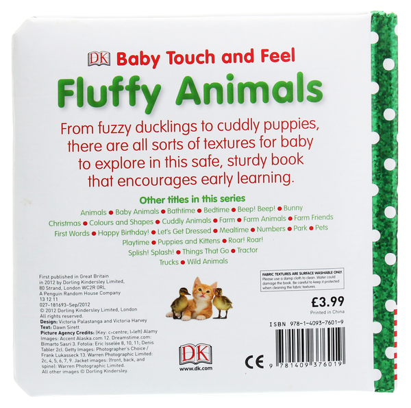 Бумажная книга «Baby Touch and Feel. Fluffy Animals», автор Доун Сиретт - фото №1