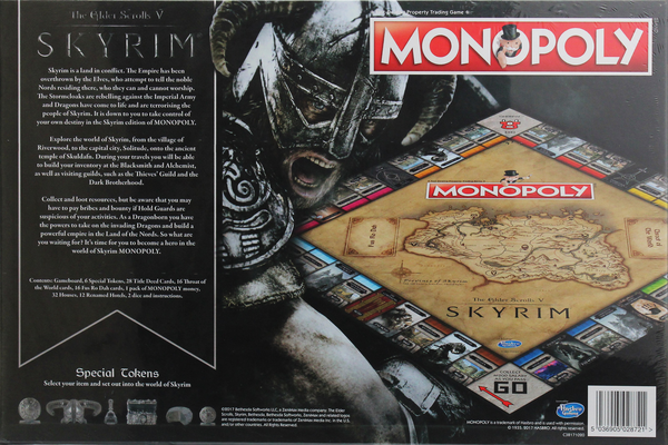 «Настольная игра Hasbro Monopoly Skyrim (5036905028721)», бренда Hasbro - фото №1