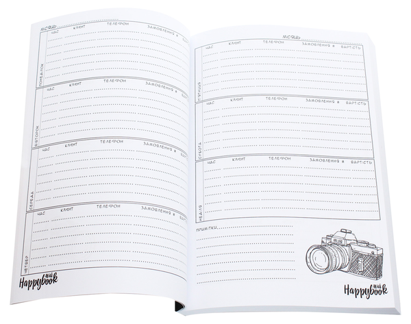«Блокнот Figasse HappyBook Фотографа Горох (ХФ0001)», бренда Figasse - фото №1