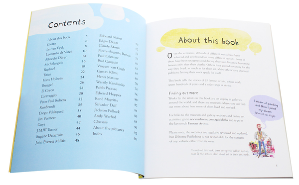 [object Object] «The Usborne Book of Famous Artists», авторов Рози Диккинс, Эбигейл Уитли, Рут Брокльхерст - фото №4 - миниатюра