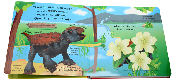Паперова книга «Roar! Roar! Baby Dinosaur» - фото №1