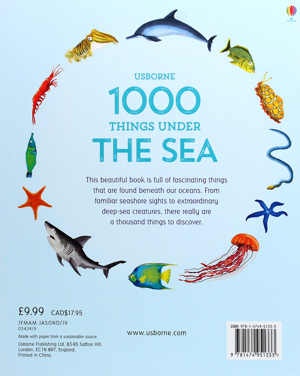 Бумажная книга «1000 Things Under the Sea», автор Джессика Гринвелл - фото №1