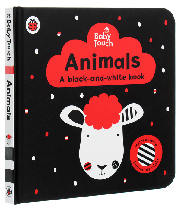 Паперова книга «Baby Touch. Animals. A black-and-white book» - фото №1
