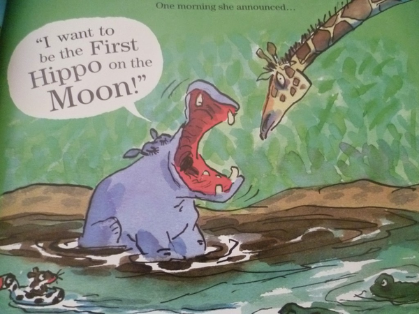 Бумажная книга «The First Hippo on the Moon», автор Дэвид Уолльямс - фото №1