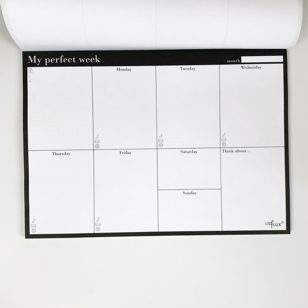  «Еженедельник LifeFLUX Weekly planner My perfect day Классик (LFWEUPBW005)», бренда LifeFLUX - фото №1