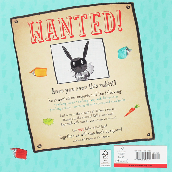 [object Object] «Wanted! Ralfy Rabbit, Book Burglar», автор Эмили Маккензи - фото №2 - миниатюра