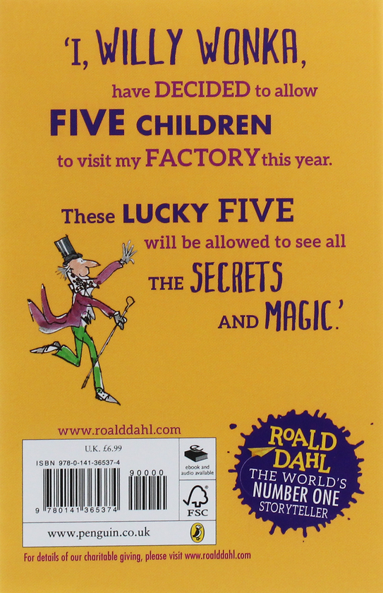Бумажная книга «Charlie and the Chocolate Factory», автор Роальд Даль - фото №1
