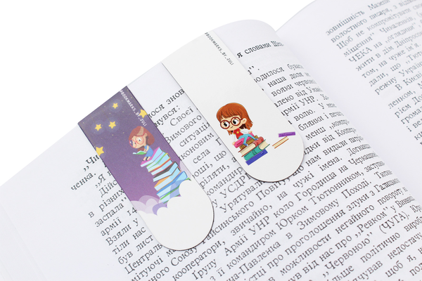  «Набор магнитных закладок для книг Bookmarks Hello new book 2 шт (390)», бренда Bookmarks - фото №1