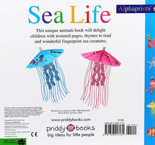 Бумажная книга «Sea Life. Alphaprints», автор Роджер Придди - фото №1