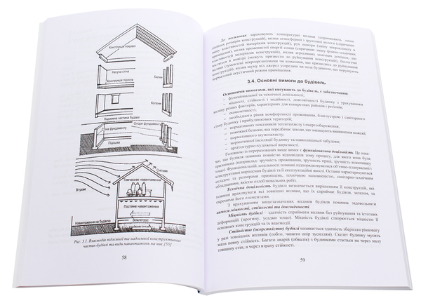 Бумажная книга «Типи будинків та архітектурні конструкції», автор Кристина Бойко - фото №1