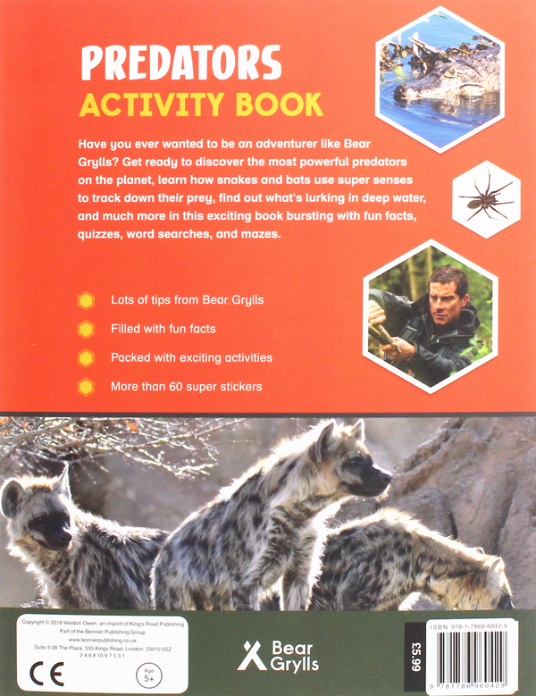 [object Object] «Bear Grylls Sticker Activity: Predators», автор Беар Гриллс - фото №2 - миниатюра
