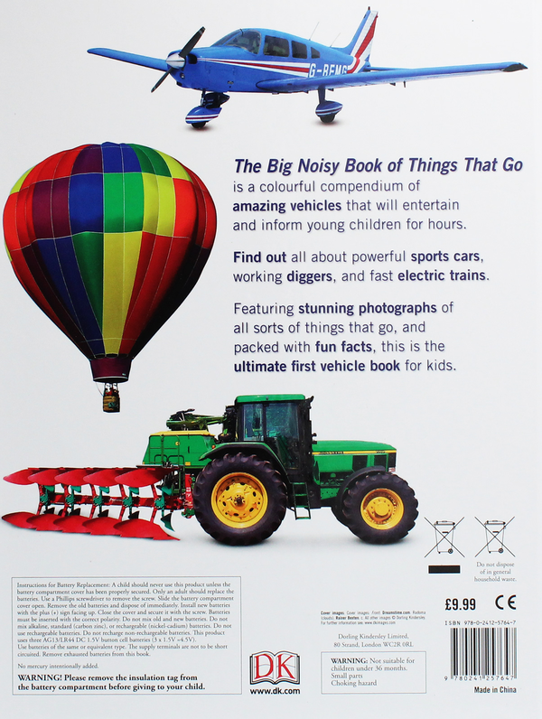 Бумажная книга «The Big Noisy Book of Things That Go» - фото №1