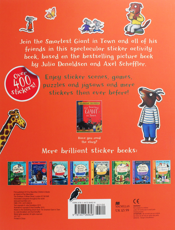 [object Object] «The Smartest Giant in Town Sticker Book», автор Джулия Дональдсон - фото №2 - миниатюра
