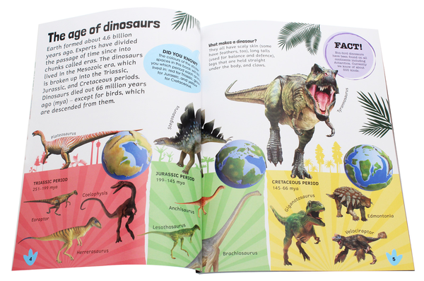 Бумажная книга «Sticker Encyclopedia Dinosaurs» - фото №1