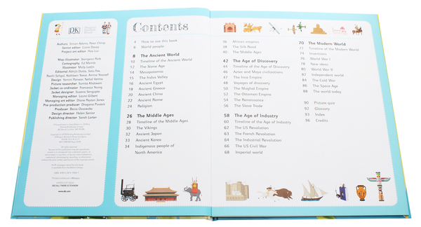 Бумажная книга «Children's Illustrated History Atlas» - фото №1
