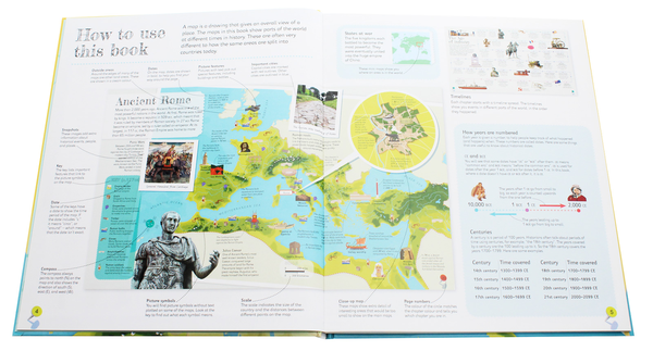 Бумажная книга «Children's Illustrated History Atlas» - фото №1