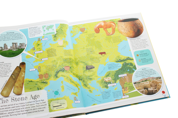 Бумажная книга «Children's Illustrated History Atlas» - фото №1