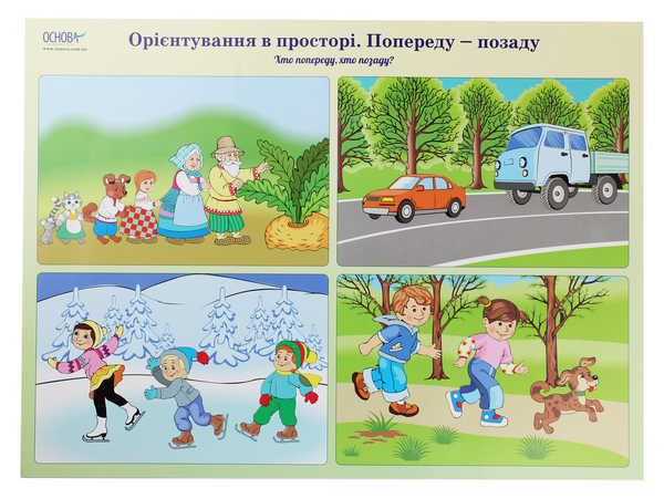 Бумажная книга «Орієнтування в просторі та часі. Комплект із 7 кольорових двосторонніх плакатів» - фото №1
